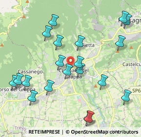 Mappa Via S. Pancrazio, 31017 Crespano del Grappa TV, Italia (2.271)