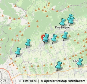 Mappa Via S. Pancrazio, 31017 Crespano del Grappa TV, Italia (4.04583)