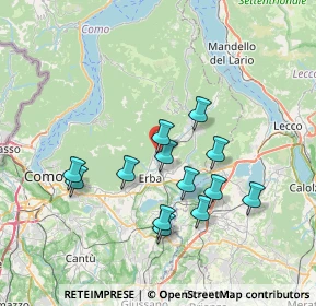 Mappa Pontelambro-Castelmarte, 22037 Ponte Lambro CO, Italia (6.55385)