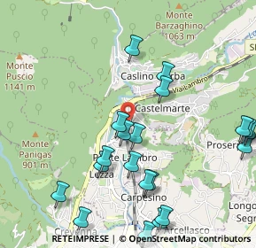 Mappa Pontelambro-Castelmarte, 22037 Ponte Lambro CO, Italia (1.2025)