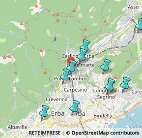 Mappa Pontelambro-Castelmarte, 22037 Ponte Lambro CO, Italia (2.38462)