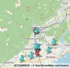 Mappa Pontelambro-Castelmarte, 22037 Ponte Lambro CO, Italia (2.00583)