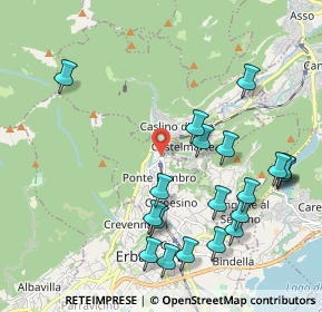 Mappa Pontelambro-Castelmarte, 22037 Ponte Lambro CO, Italia (2.2955)