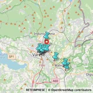 Mappa Via Rienza, 21100 Varese VA, Italia (2.44)