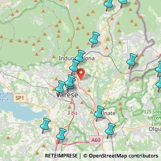 Mappa Via Rienza, 21100 Varese VA, Italia (5.10867)