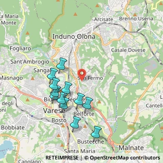 Mappa Via Rienza, 21100 Varese VA, Italia (1.87583)