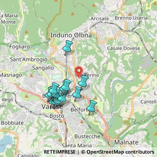 Mappa Via Rienza, 21100 Varese VA, Italia (1.72714)