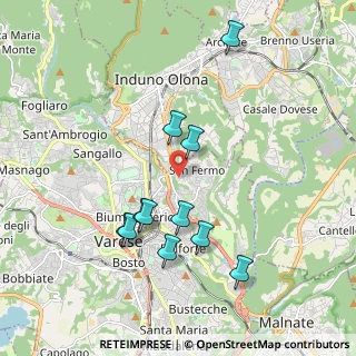 Mappa Via Rienza, 21100 Varese VA, Italia (1.86364)