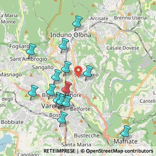 Mappa Via Rienza, 21100 Varese VA, Italia (2.066)