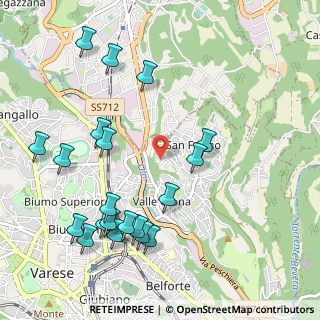Mappa Via Rienza, 21100 Varese VA, Italia (1.189)