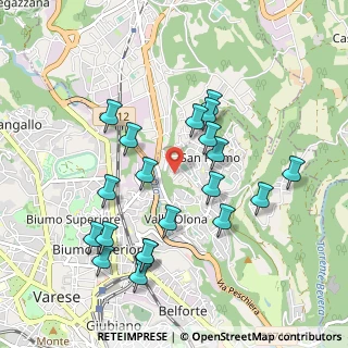 Mappa Via Rienza, 21100 Varese VA, Italia (0.9555)