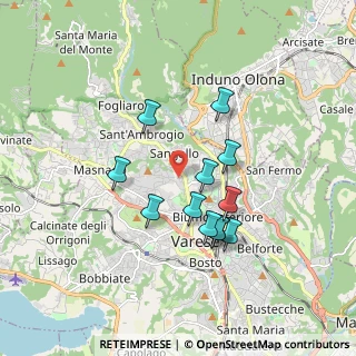 Mappa Viale Padre G. B. Aguggiari, 21100 Varese VA, Italia (1.5125)
