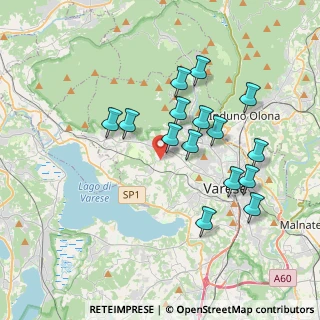 Mappa Via Giuseppe Mazzini, 21020 Buguggiate VA, Italia (3.41667)