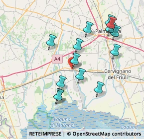 Mappa Via Ammiraglio Canciani, 33058 San Giorgio di Nogaro UD, Italia (7.36786)