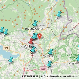 Mappa Via Landro, 21100 Varese VA, Italia (5.37375)