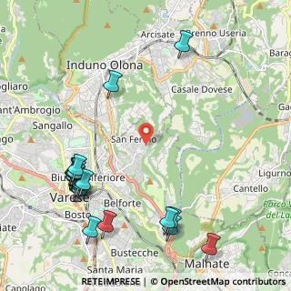 Mappa Via Landro, 21100 Varese VA, Italia (2.678)