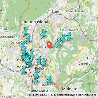 Mappa Via Landro, 21100 Varese VA, Italia (2.231)