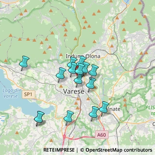 Mappa Via Galileo Ferraris, 21100 Varese VA, Italia (3.066)