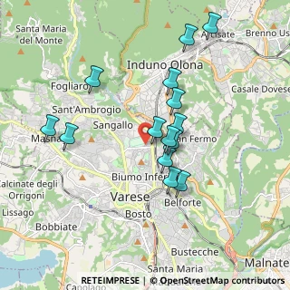 Mappa Via Galileo Ferraris, 21100 Varese VA, Italia (1.68643)