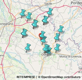 Mappa Piazza Guglielmo Marconi, 31043 Fontanelle TV, Italia (6.09667)