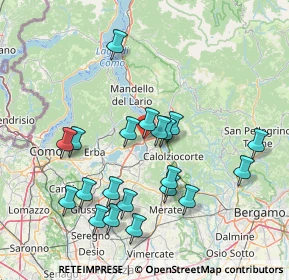 Mappa Via Como, 23851 Galbiate LC, Italia (15.3535)
