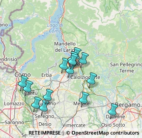 Mappa Via Como, 23851 Galbiate LC, Italia (13.42429)