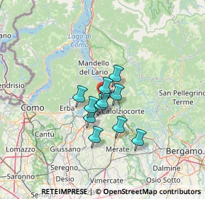 Mappa Via Como, 23851 Galbiate LC, Italia (8.17273)