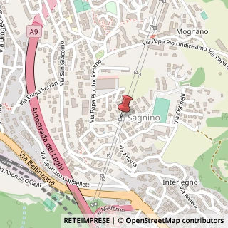 Mappa Via al Roccolo, 13, 22100 Como, Como (Lombardia)