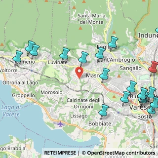 Mappa Via Giovanni Pascoli, 21020 Casciago VA, Italia (2.992)