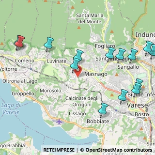 Mappa Via Giovanni Pascoli, 21020 Casciago VA, Italia (2.695)