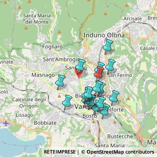 Mappa Via dei Carantani, 21100 Varese VA, Italia (1.59368)