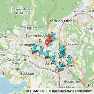 Mappa Via dei Carantani, 21100 Varese VA, Italia (1.49214)