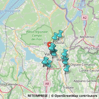 Mappa Via dei Carantani, 21100 Varese VA, Italia (4.97538)