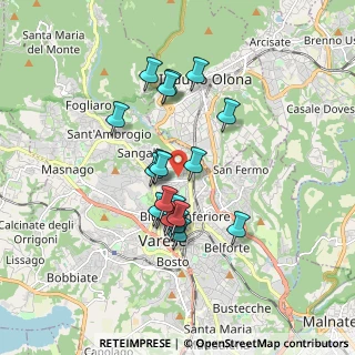 Mappa Viale Ippodromo, 21100 Varese VA, Italia (1.4035)