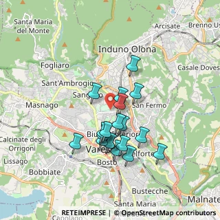 Mappa Viale Ippodromo, 21100 Varese VA, Italia (1.48474)