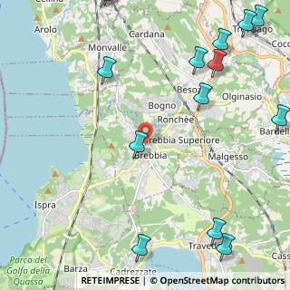 Mappa 21020 Brebbia VA, Italia (3.34667)