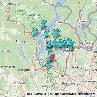 Mappa 21020 Brebbia VA, Italia (9.2585)