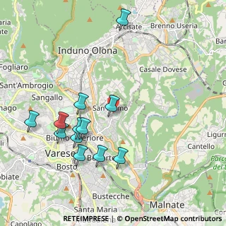 Mappa Via Pergine, 21100 Varese VA, Italia (2.06083)