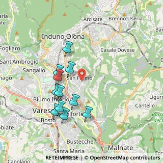Mappa Via Pergine, 21100 Varese VA, Italia (1.74727)