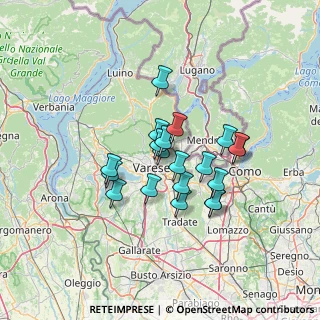 Mappa Via Pergine, 21100 Varese VA, Italia (10.167)