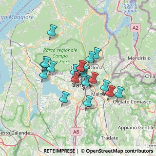 Mappa Via Montello, 21100 Varese VA, Italia (5.23789)
