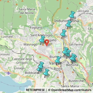 Mappa Via Montello, 21100 Varese VA, Italia (2.26083)