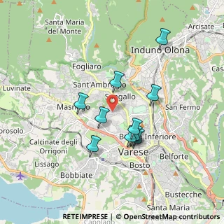 Mappa Via Montello, 21100 Varese VA, Italia (1.51273)