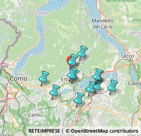 Mappa Via Alcide de Gasperi, 22037 Ponte Lambro CO, Italia (6.08417)