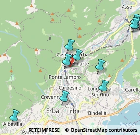 Mappa Via Alcide de Gasperi, 22037 Ponte Lambro CO, Italia (2.49154)