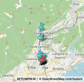 Mappa Via Alcide de Gasperi, 22037 Ponte Lambro CO, Italia (1.88077)