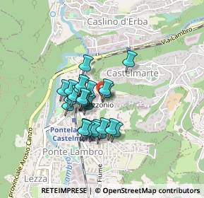 Mappa Via Alcide de Gasperi, 22037 Ponte Lambro CO, Italia (0.28846)