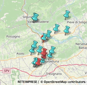 Mappa Via Lungobrentella, 31041 Cornuda TV, Italia (6.64)