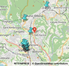 Mappa Via S. Cassano, 21056 Induno Olona VA, Italia (2.11267)