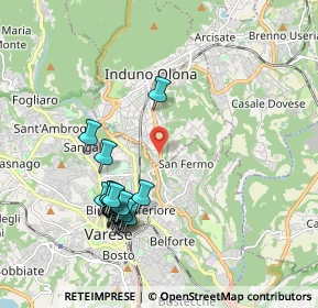 Mappa Via S. Cassano, 21056 Induno Olona VA, Italia (1.9735)